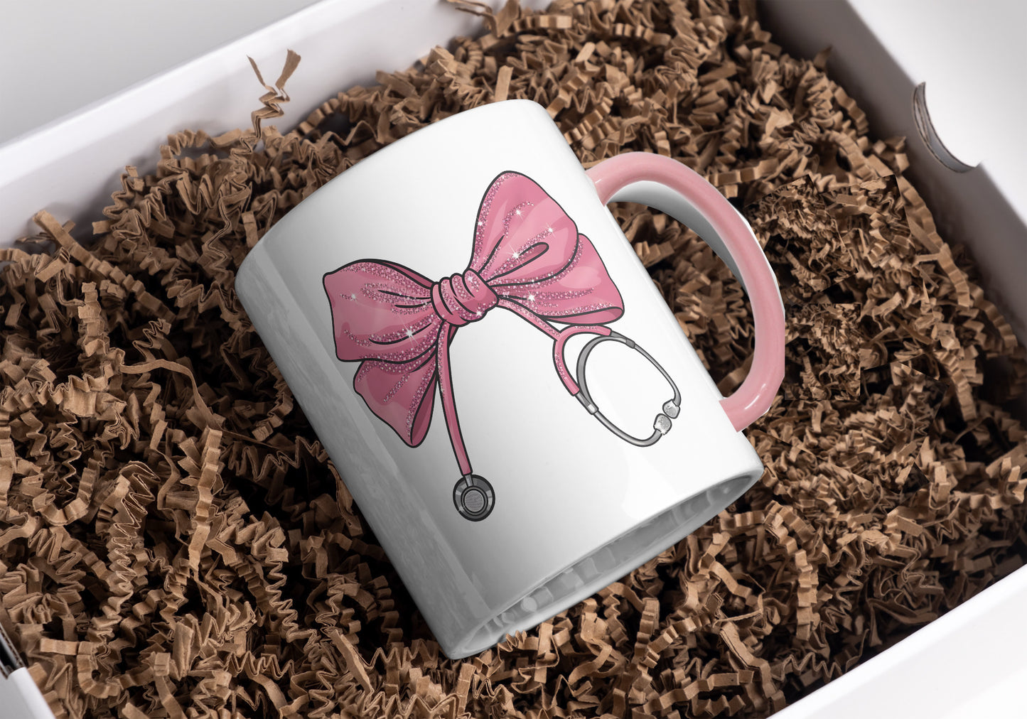 Nursing bow mug