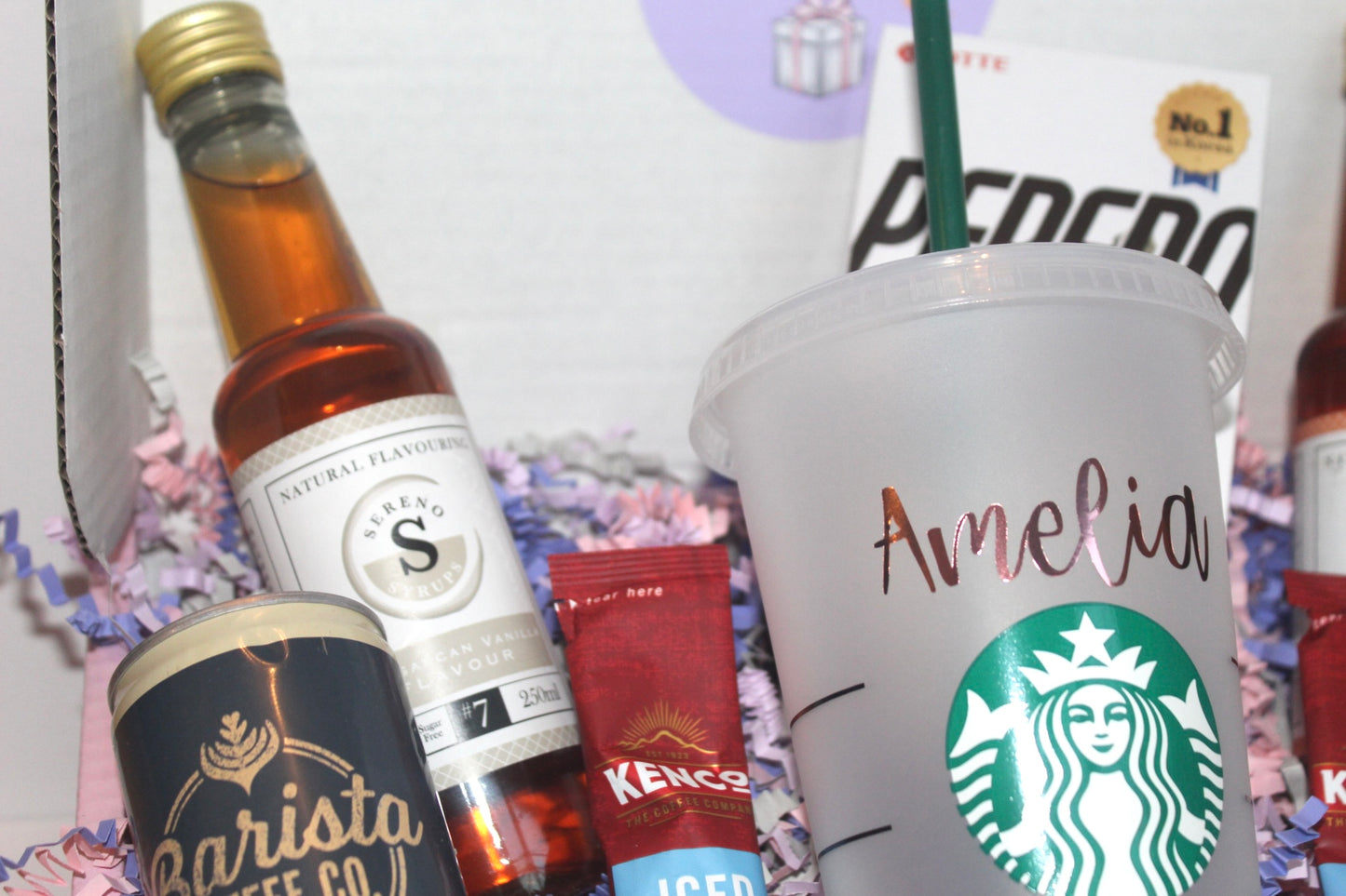Starbucks personalised iced coffee hamper