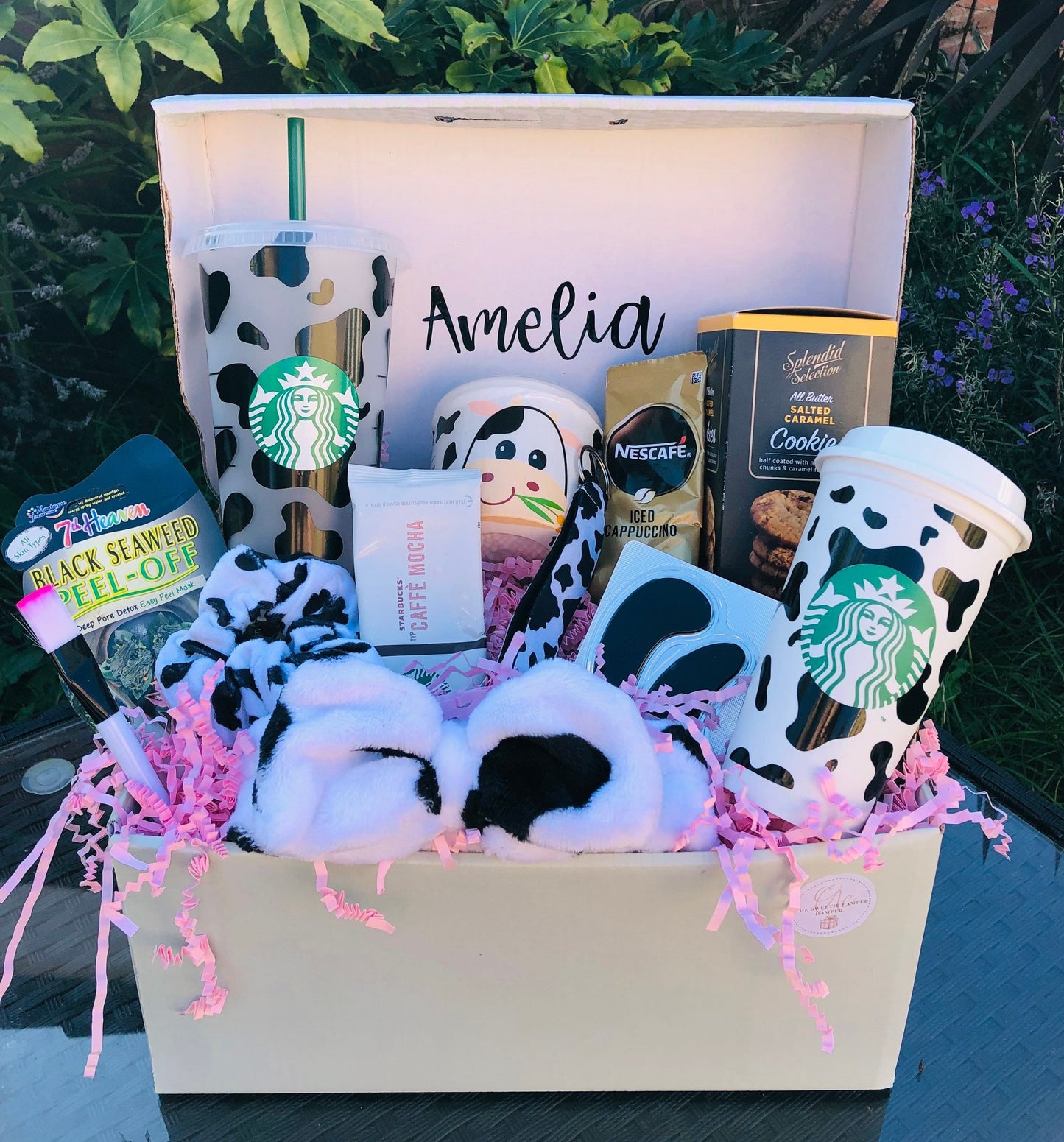 Cow Starbucks hamper