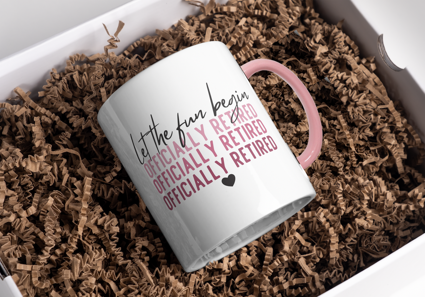 Let the fun begin officially retired mug