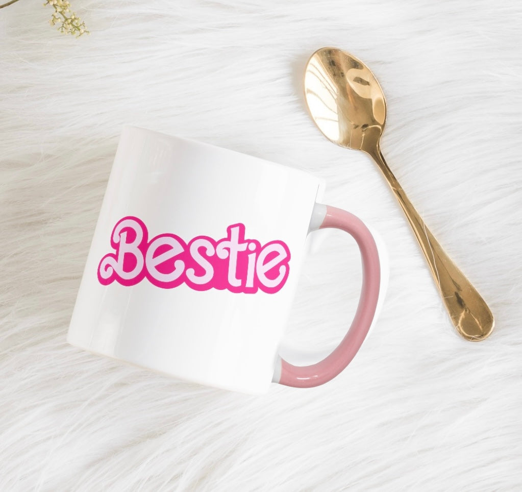 Bestie pink mug