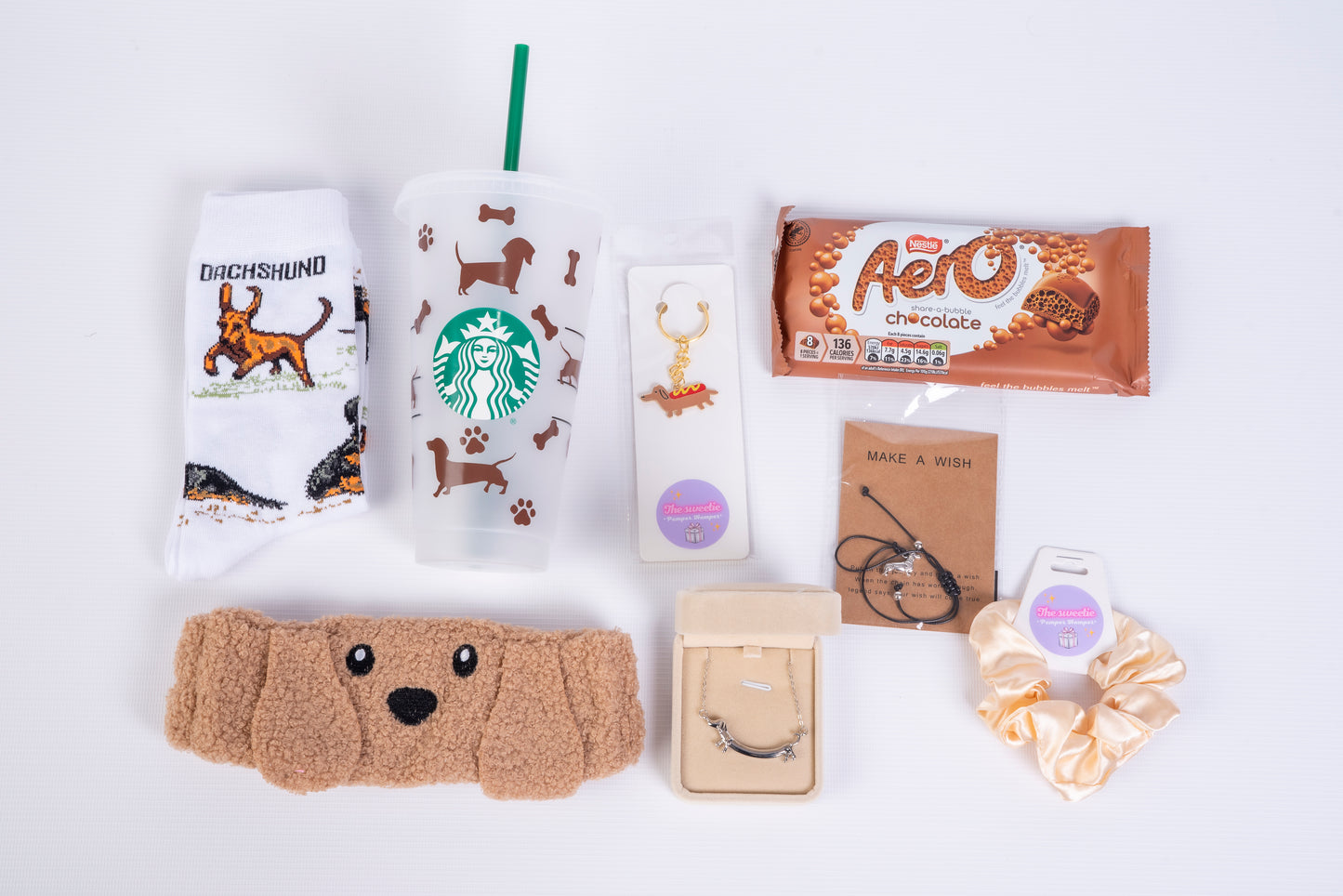 Dachshund Starbucks hamper