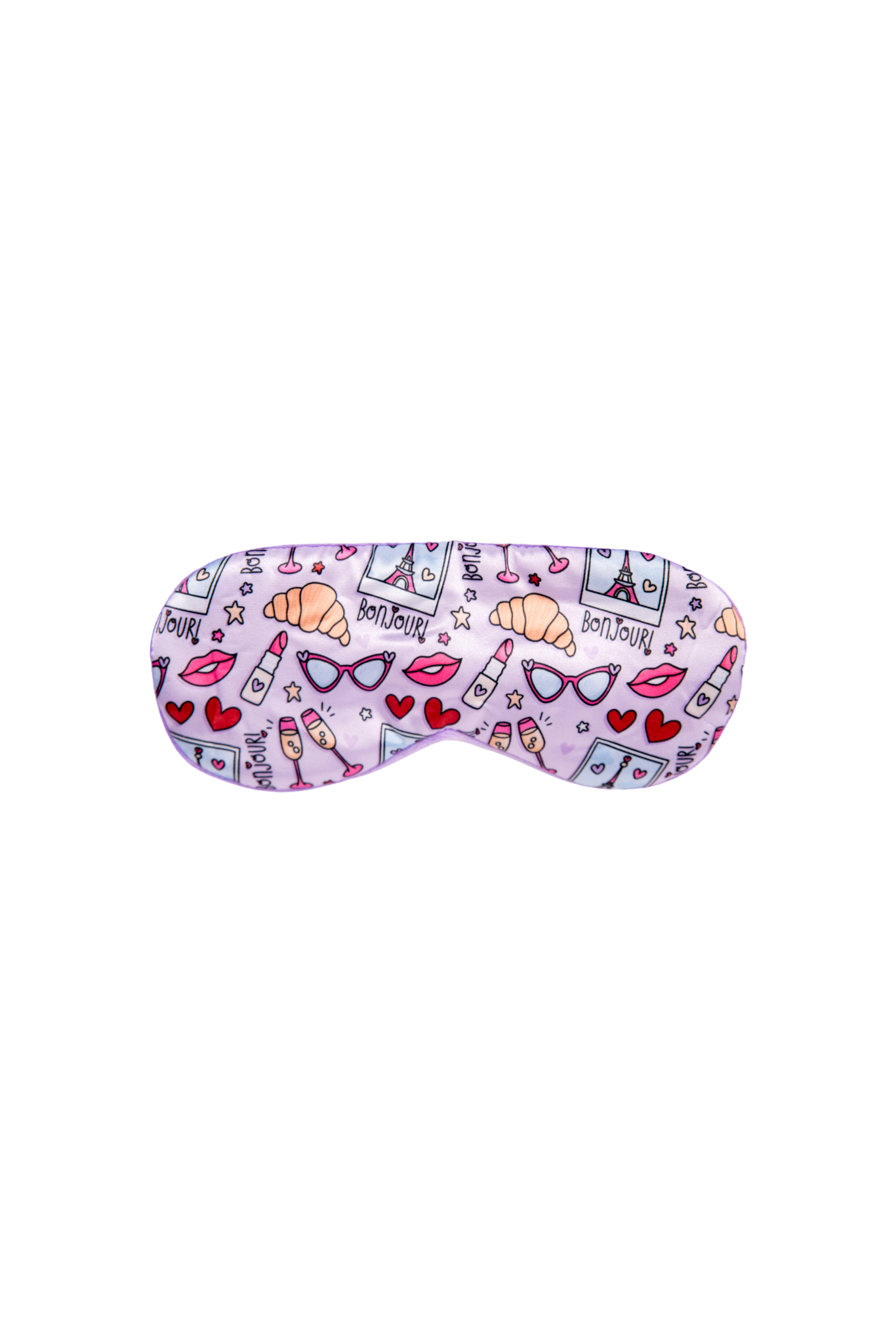 Pink in Paris satin eye mask