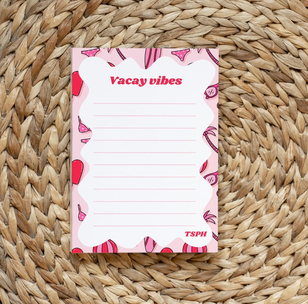 Vacay vibes notebook