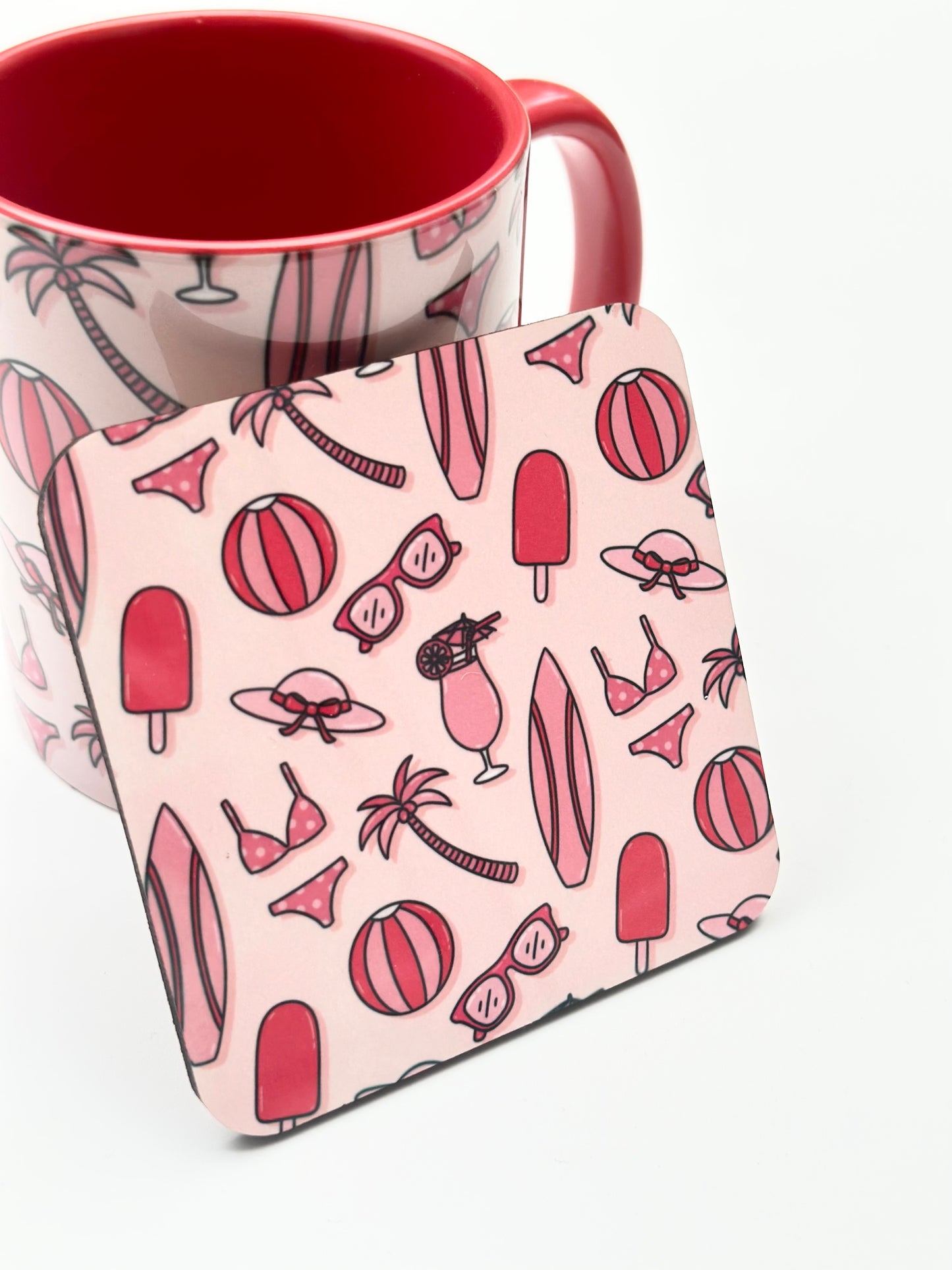 Vacay vibes mug coaster