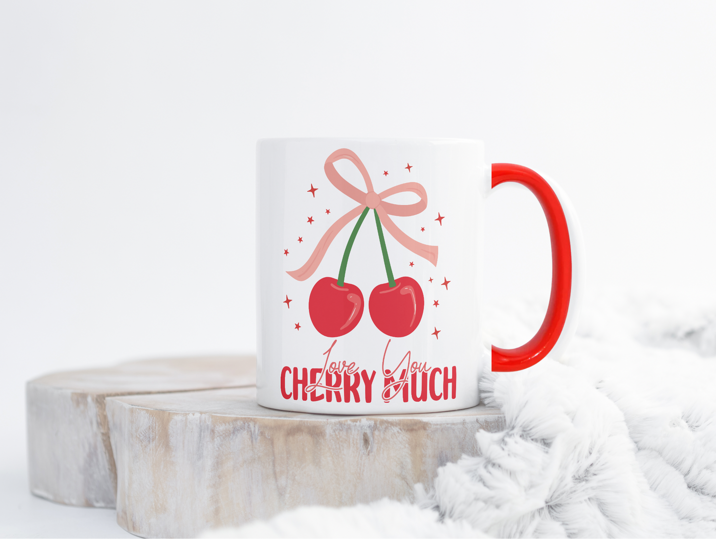 I love you cherry much mug