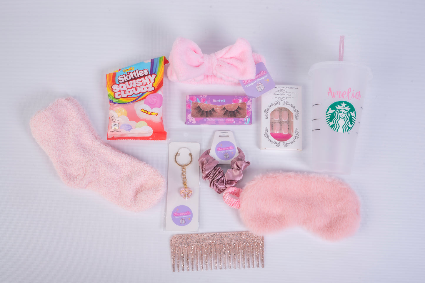 Pink Starbucks hamper Luxury
