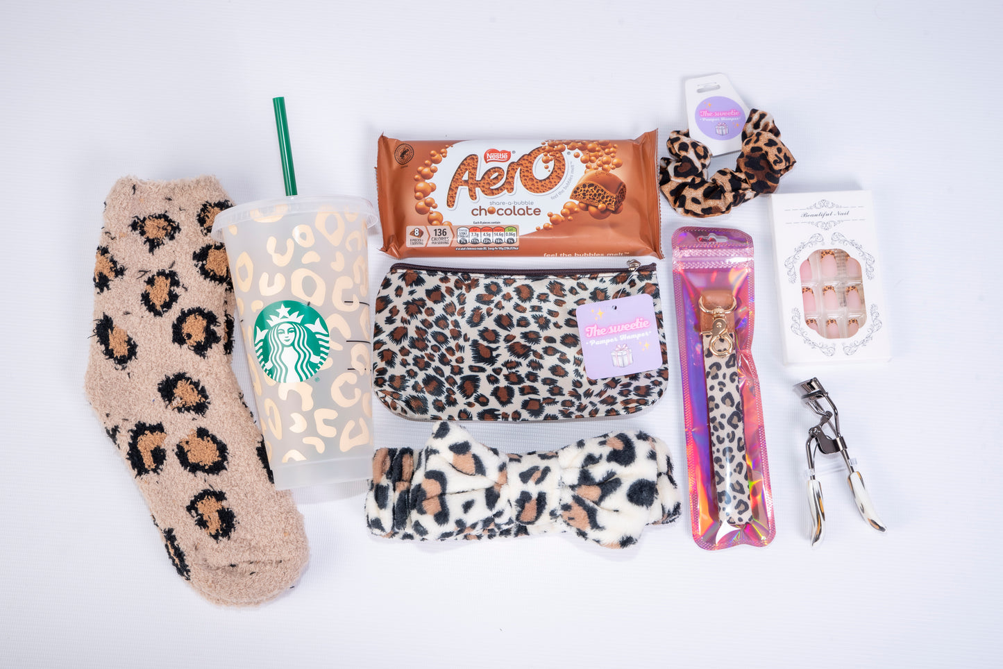 Leopard personalised Starbucks hamper